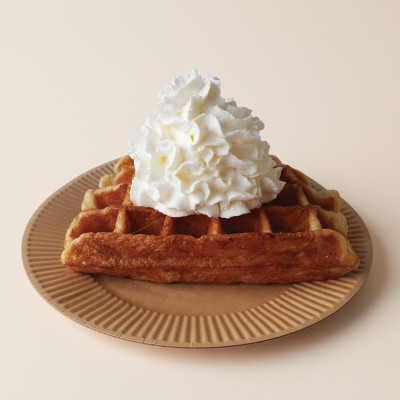 リエージュワッフル ホイップクリーム